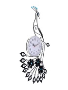 УЦЕНКА Часы настенные интерьерные «Павлин со стразами», серия: Ажур, бесшумные, плавный ход, 46×47.5 см, d=15 см, от батарейки 1×АА - Фото 3