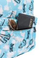 УЦЕНКА Рюкзак Буквы, 30×13×42, отд на молнии, 3 н/кармана, голубой - Фото 11