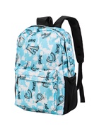 УЦЕНКА Рюкзак Буквы, 30×13×42, отд на молнии, 3 н/кармана, голубой - Фото 5