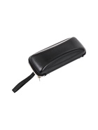 УЦЕНКА Футляр для очков Классик, 16,8*5,5*8 см, на молнии, салфетка, черный - Фото 10