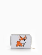 УЦЕНКА Кошелек дет 07-01-07 Корги, 12.5×2×9 см, 3 отд, д/карт, д/монет, молния металл, белый 789548 10946725