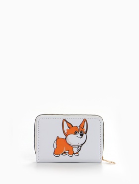 {{photo.Alt || photo.Description || 'УЦЕНКА Кошелек дет 07-01-07 Корги, 12.5×2×9 см, 3 отд, д/карт, д/монет, молния металл, белый 789548'}}