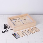 УЦЕНКА Планшет для рисования песком с цветной подсветкой 30×40 см + гребень и трафарет 10946735