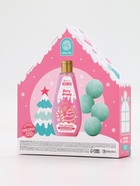 Подарочный набор новогодний: гель для душа 200 мл и бомбочки для ванны 4 шт. × 40 г, URAL LAB - фото 118994731