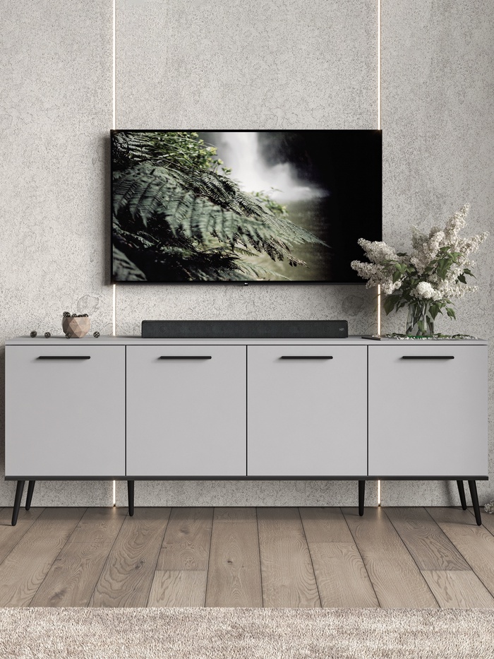 Тумба под ТВ «Монти», 2010×450×780 мм, цвет шиншилла серая - Фото 1