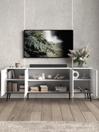 Тумба под ТВ «Монти», 2010×450×780 мм, цвет белый текстурный - Фото 2