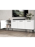 Тумба под ТВ «Монти», 2010×450×780 мм, цвет белый текстурный - Фото 5