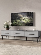 Тумба под ТВ «Мишель», 1652×450×440 мм, цвет шиншилла серая - Фото 1