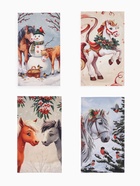 Набор кухонных полотенец «Этель. Лошадки», новогодний, 4 шт., 34×60 см - Фото 3