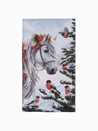 Набор кухонных полотенец «Этель. Лошадки», новогодний, 4 шт., 34×60 см - Фото 6