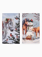 Набор кухонных полотенец «Этель. Зимние забавы», новогодний, 2 шт., 34×60 см - Фото 3