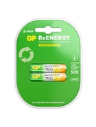 Аккумулятор GP, Ni-Mh, AAA, HR03-2BL, 1.2 В, 750 мАч, блистер, 2 шт. - Фото 1