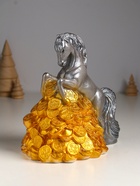 Копилка для денег «Конь на деньгах», гипс, 20×20×13 см, серый - Фото 3