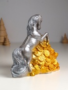 Копилка для денег «Конь на деньгах», гипс, 20×20×13 см, серый - Фото 5