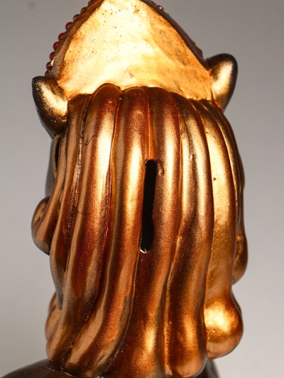 Копилка для денег «Лошадь в кокошнике», гипс, 23×17.5×10 см, бронза