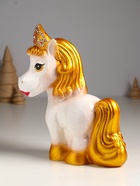 Копилка для денег «Лошадь в кокошнике», гипс, 23×17.5×10 см, белый с золотом - Фото 3