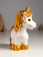 Копилка для денег «Лошадь в кокошнике», гипс, 23×17.5×10 см, белый с золотом - Фото 5