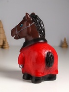 Копилка для денег «Конь в пальто», гипс, 22.5×18×13 см, коричневый - Фото 3