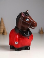 Копилка для денег «Конь в пальто», гипс, 22.5×18×13 см, коричневый - Фото 5
