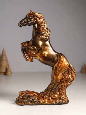 Фигура гипс «Победоносный конь», 34×22×9 см, под бронзу