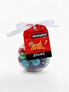 Драже новогоднее в круглой банке с шильдом «Год был трындец», 35 г - фото 118994790 Драже новогоднее в круглой банке с шильдом «Год был трындец», 35 г - фото 118994790