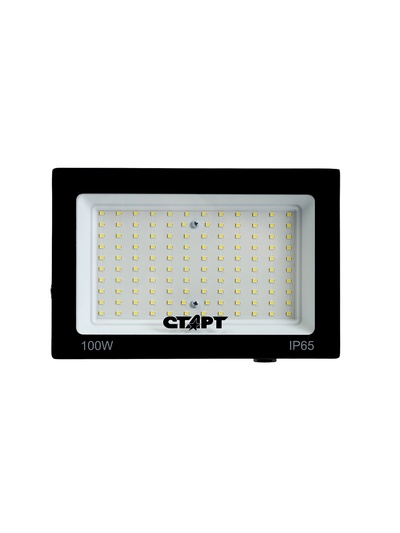 Прожектор светодиодный СТАРТ, 100 Вт, 8500 Лм, 6500К, IP65, чёрный