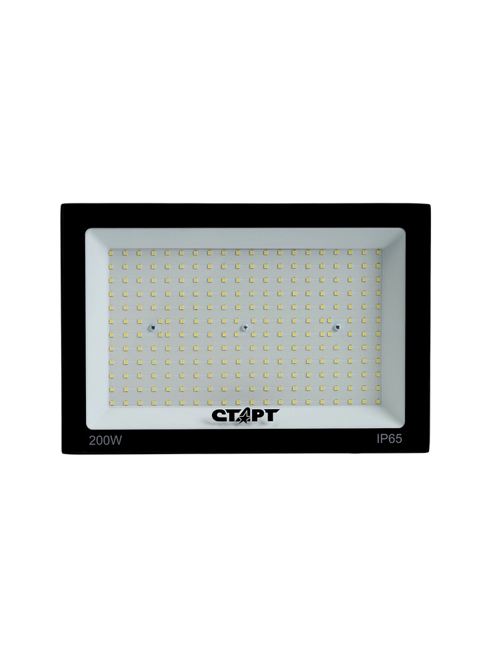 Прожектор светодиодный СТАРТ, 200 Вт, 17000 Лм, 6500К, IP65, чёрный - Фото 1