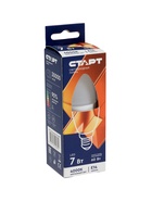 Лампа светодиодная СТАРТ, 7 Вт, Е14, С37, 4000К, 560 Лм, свечение нейтральное белое - Фото 1