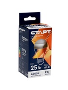 Лампа светодиодная СТАРТ, 25 Вт, Е27, А60, 4000К, 2000 Лм, свечение нейтральное белое - Фото 1