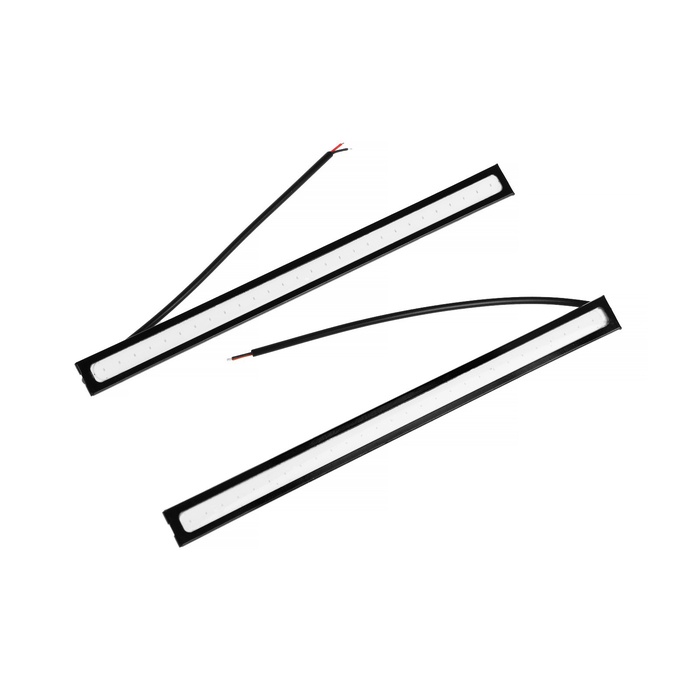 УЦЕНКА Дневные ходовые огни MZ0010 COB, 12 В, синий свет, набор 2 шт. - Фото 1