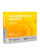 Аскорбиновая кислота «Витамир» с глюкозой, без ароматизатора, поддержка иммунитета и энергии, 40 таблеток - фото 59412002