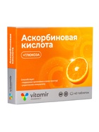 Аскорбиновая кислота «Витамир» с глюкозой, апельсин, поддержка иммунитета и энергии, 40 таблеток - фото 809286705