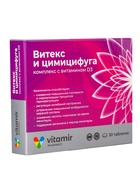 Витекс и цимицифуга «Витамир» с Д3, для женского гормонального здоровья и нормализации цикла, 30 таблеток - фото 809286740