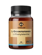 L-Фенилаланин TETRALAB, для концентрации, памяти и умственной активности, 500 мг, 60 капсул - Фото 1