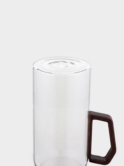 Кувшин «Акация», 1 л, 15×10×22, деревянная ручка и крышка-сито, стекло, прозрачный