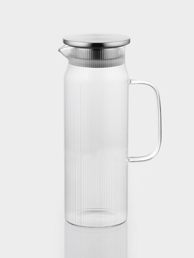 Кувшин Magistro «Грани», 1.2 л, 13×9×25, металлическая крышка-сито, стекло, прозрачный