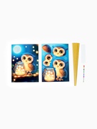 Аппликация объемная со звездочками оригами «Милая совушка», набор для творчества  (артикул 10840576)  большой выбор товаров оптом и в розницу по низким ценам с доставкой