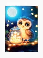 Аппликация объемная со звездочками оригами «Милая совушка», набор для творчества  (артикул 10840576)  большой выбор товаров оптом и в розницу по низким ценам с доставкой