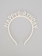 Ободок детский «Happy birthday» жемчужный - фото 118614729