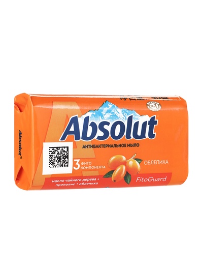 Мыло антибактериальное Absolut, масло чайного дерева, прополис, облепиха, 90 г