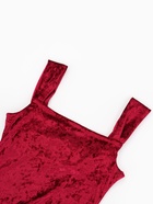 Платье миди женское бархатное MINAKU, размер 42, красное - Фото 9