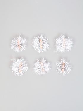 Прищепки декоративные «Снежинки», набор 6 шт.