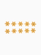 Снежинка "Золото" 3 × 3 см (набор 10 шт) - фото 809264712