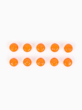 Фрукты, мандаринки, 2 см (набор 10 шт) (комплект 5 шт)