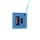 УЦЕНКА Внешний аккумулятор LuazON PB-03, 2200 мАч, USB, 1 А, крепление кольцо, синий - Фото 5