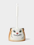 Ёршик для унитаза с подставкой «Кошка», фарфор, МИКС - Фото 2