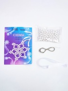 Набор для творчества «Снежинка на ёлку» из жемчужных бусин - фото 809264995 Набор для творчества «Снежинка на ёлку» из жемчужных бусин - фото 809264995