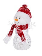 Светодиодная фигура «Снеговик в красном» 28 см, 1 LED, от батареек ААА×3, свечение тёплое белое - Фото 7