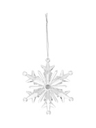 Подвеска светодиодная «Ледяная снежинка» 11 см, 1 LED, от батареек LR41×3, свечение синее/красное - Фото 4