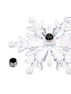 Подвеска светодиодная «Ледяная снежинка» 11 см, 1 LED, от батареек LR41×3, свечение синее/красное - Фото 5